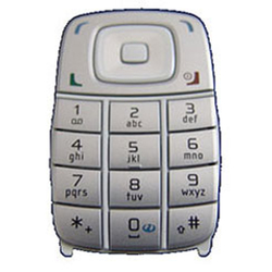 Klávesnice Nokia 6101 White / bílá, Originál