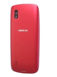 Zadní kryt Nokia Asha 300 Red / červený, Originál