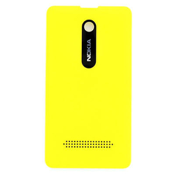 Zadní kryt Nokia Asha 210 Yellow / žlutý (Service Pack), Originál