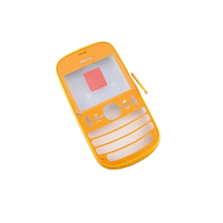 Přední kryt Nokia Asha 201 Orange / oranžový, Originál