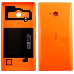 Zadní kryt Nokia Lumia 730, 735 Orange / oranžový, Originál