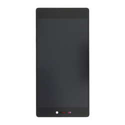 Přední kryt Huawei Ascend P8 Black / černý + LCD + dotyková deska, Originál