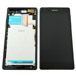 Přední kryt Sony Xperia Z2 D6503 Black / černý + LCD + dotyková deska, Originál
