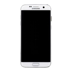 Přední kryt Samsung G935 Galaxy S7 Edge White / bílý + LCD + dotyková deska (Service Pack)