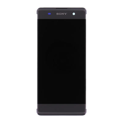 Přední kryt Sony Xperia XA, F3111 Black / černý + LCD + dotyková deska, Originál