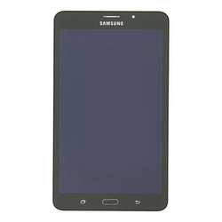 Přední kryt Samsung T285 Galaxy Tab A 7.0 LTE Black / černý + LCD + dotyk (Service Pack)