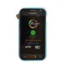 Přední kryt Samsung J110 Galaxy J1 Ace Blue / modrý + LCD+ dotyková deska