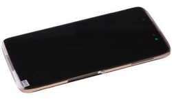 Přední kryt Alcatel One Touch 6055K Idol 4 Gold / zlatý + LCD + dotyková deska, Originál