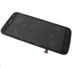 Přední kryt Huawei Ascend G730 Black / černý + LCD + dotyková deska, Originál