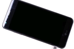 Přední kryt LG X Cam, K850 Silver / stříbrný + LCD + dotyková deska, Originál
