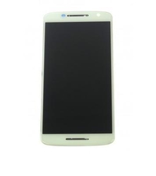 Přední kryt Lenovo Moto X Play White / bílý + LCD + dotyková deska, Originál