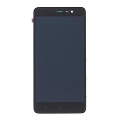 Přední kryt Xiaomi Redmi Note 3 Black / černý + LCD + dotyková deska (Service Pack)