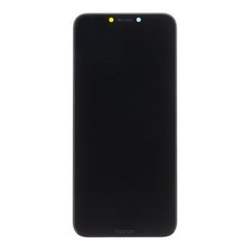 Přední kryt Huawei Honor Play Black / černý + LCD + dotyk (Service Pack), Originál