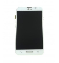 Přední kryt LG L70, D320N White / bílý + LCD + dotyková deska, Originál