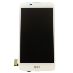 Přední kryt LG K8, K350 White / bílý + LCD + dotyková deska, Originál