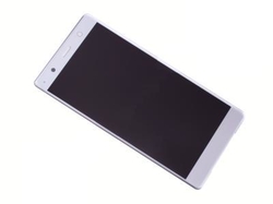 LCD Sony Xperia XZ2 Premium, H8116 + dotyková deska Silver / stříbrná (Service Pack)