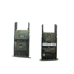 Držák SIM + microSD Lenovo Moto G5, Moto G5 Plus Black / černý, Originál