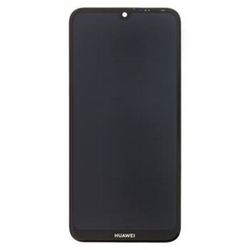 Přední kryt Huawei Y7 2019 Black / černý + LCD + dotyková deska, Originál