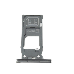 Držák SIM + microSD Sony Xperia XZ2 H8216, H8276 Black / černý, Originál