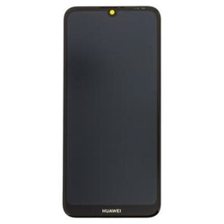 Přední kryt Huawei Y6 2019 Black / černý + LCD + dotyková deska, Originál