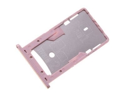 Držák SIM + microSD Xiaomi Redmi 4A Rose Gold / růžový, Originál