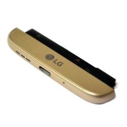Zadní kryt LG G5, H850 Gold / zlatý + nabíjecí konektor, Originál
