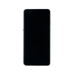 Přední kryt Huawei P40 Ice White / bílý + LCD + dotyková deska, Originál