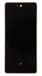 Přední kryt Samsung G781 Galaxy S20 FE 5G Cloud Orange / oranžový + LCD + dotyková deska,