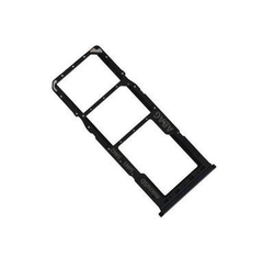 Držák SIM + microSD Samsung A217 Galaxy A21s Black / černý, Originál