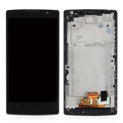 Přední kryt LG Spirit H420, H440 Black / černý + LCD + dotyková deska, Originál