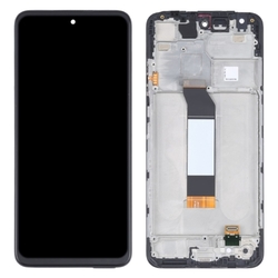 Přední kryt Xiaomi Redmi Note 10 5G, Poco M3 Pro Black / černý + LCD + dotyková deska, Ori