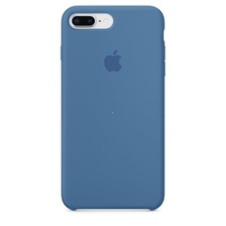 Silicone Case Apple iPhone 7 Plus, 8 Plus denim blue