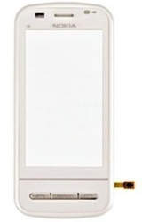 Přední kryt Nokia C6-00 White / bílý + dotyková deska