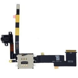 Flex kabel Apple iPad 2 3G + AV audio konektor Black / černý + č