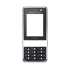 Přední kryt Sony Ericsson K660i Black Silver / černý stříbrný (S