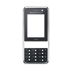 Přední kryt Sony Ericsson K660i Black Silver / černý stříbrný, Originál
