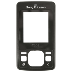 Přední kryt Sony Ericsson T303 Shadow Black / černý (Service Pac