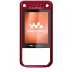 Přední kryt Sony Ericsson W760i Red / červený (Service Pack)