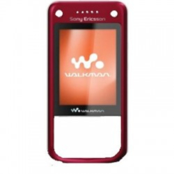 Přední kryt Sony Ericsson W760i Red / červený, Originál