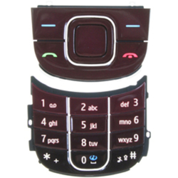 Klávesnice Nokia 3600 Slide Wine / vínová, Originál