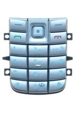 Klávesnice Nokia 6020, 6021 Silver / stříbrná (Service Pack)