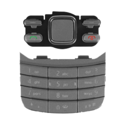 Klávesnice Nokia 6600i Slide Silver / stříbrná, Originál