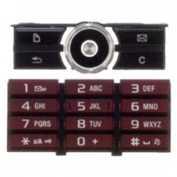 Klávesnice Sony Ericsson G900 Red / červená (Service Pack)
