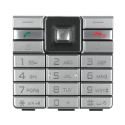 Klávesnice Sony Ericsson J105i Naite Silver / stříbrná (Service