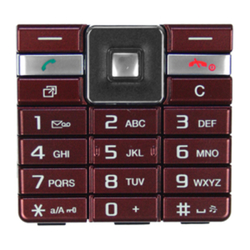 Klávesnice Sony Ericsson J105i Naite Red / červená (Service Pack