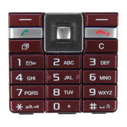 Klávesnice Sony Ericsson J105i Naite Red / červená, Originál