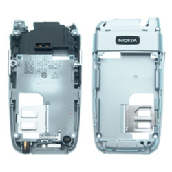 Střední kryt Nokia 6101, 6103 Silver / stříbrný (Service Pack)