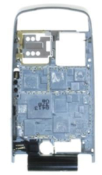 Střední kryt Nokia 6600 Fold Black / černý, Originál