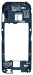 Střední kryt Nokia 7210 Supernova Black / černý, Originál