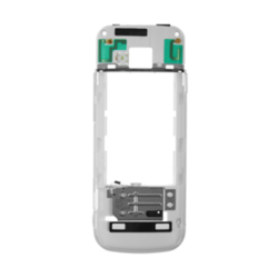 Střední kryt Nokia 6730 Classic White / bílý, Originál